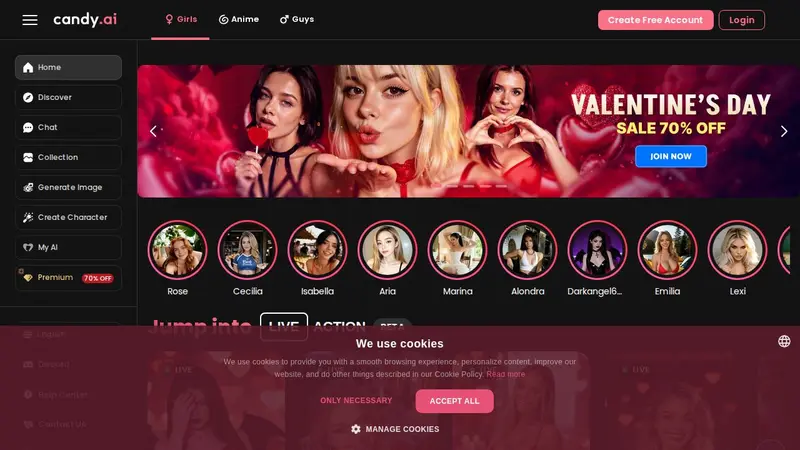 Candy AI skærmbillede