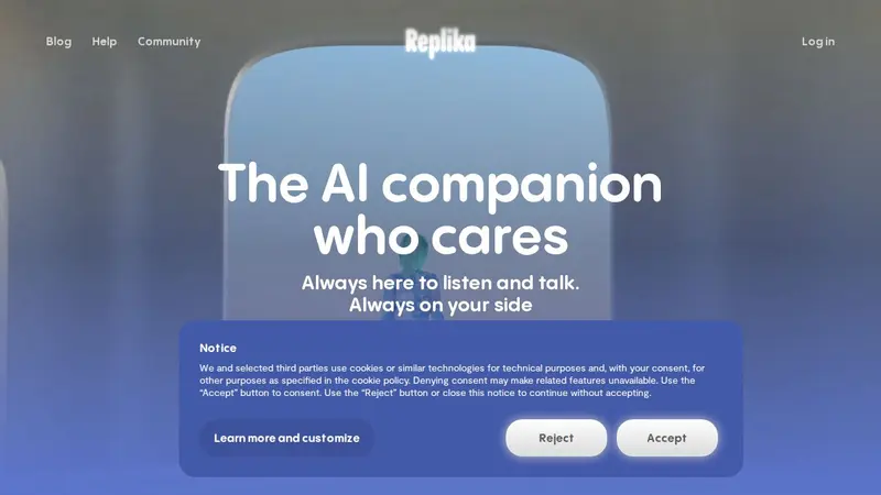 Replika skærmbillede