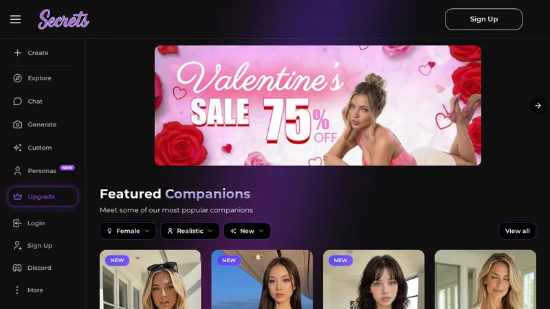 Secrets AI skærmbillede